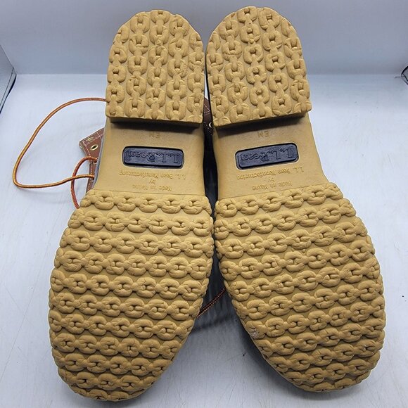 LL Bean Womens 9 Brown Boots Made In The USA Outdoors Rain Casual Workwear - Picture 8 of 10